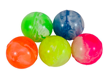 Іграшка М'яч стрибунець 2,5 см мармуровий у баночці  17818