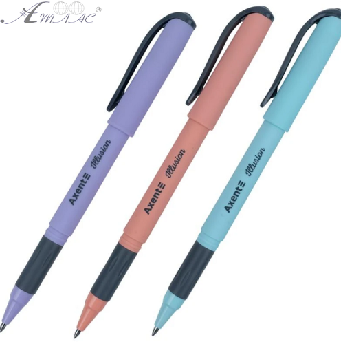 Ручка кулькова, пише-страє, Axent Illusion синя AG1094-02А фото 2 Ручка кулькова, пише-страє, Axent Illusion синя AG1094-02А фото 2