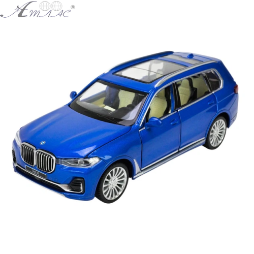 Машинка Автопром BMW Х7 синяя металл свет звук 16см 68470 Машинка Автопром BMW Х7 синяя металл свет звук 16см 68470