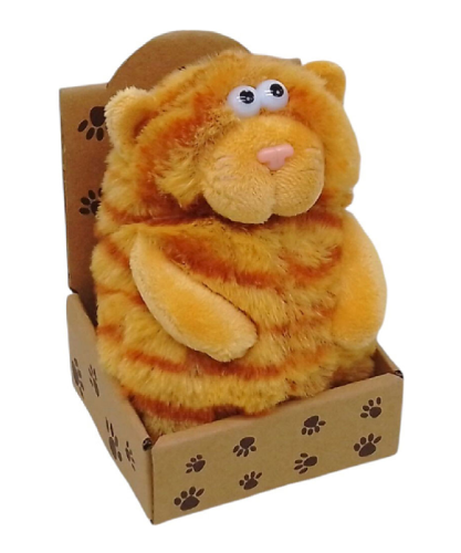 Игрушка мягкая Кот полосатый рыжий 11 см С6303 Игрушка мягкая Кот полосатый рыжий 11 см С6303
