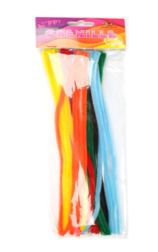 Декор Синель микс цветов 40 штук  МТ1010