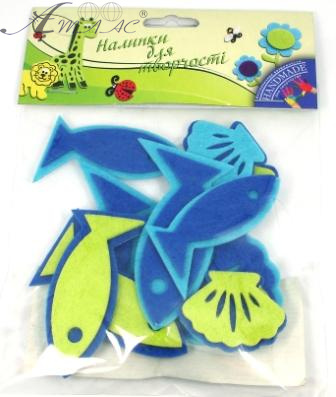 Наклейки 1 Вересня Водный мир, войлок 11 шт цветные, мягкие 950211 Наклейки 1 Вересня Водный мир, войлок 11 шт цветные, мягкие 950211