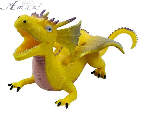 Игрушка Силиконовая тянучка Дракон большой Желтый 22см 12435 фото 2 Игрушка Силиконовая тянучка Дракон большой Желтый 22см 12435 фото 2