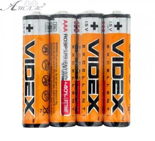 Батарейка пальчикова AAA LR03 Videx Excellent 11.2026р 07945 Батарейка пальчикова AAA LR03 Videx Excellent 11.2026р 07945