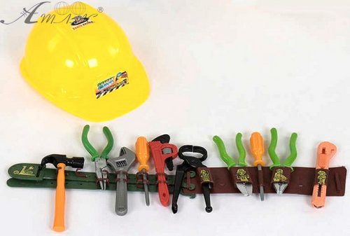 Іграшка Набір інструменти на ремені з каскою 99317 у сітці Іграшка Набір інструменти на ремені з каскою 99317 у сітці