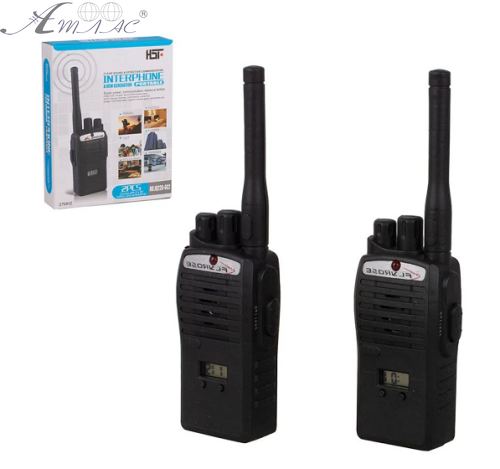 Игрушка Рация Interphone на батарейках 2 шт. черные 100786477 фото 2