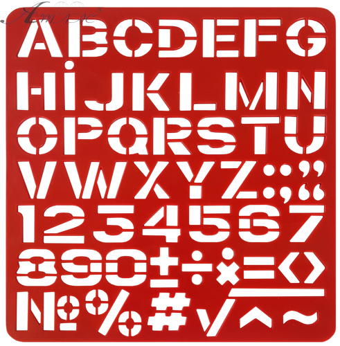 Трафарет Буквы Английские + цифры 13 см AS-0249 Трафарет Буквы Английские + цифры 13 см AS-0249