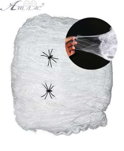 Игрушка Прикол Паутина белая с пауками 03063 фото 2 Игрушка Прикол Паутина белая с пауками 03063 фото 2