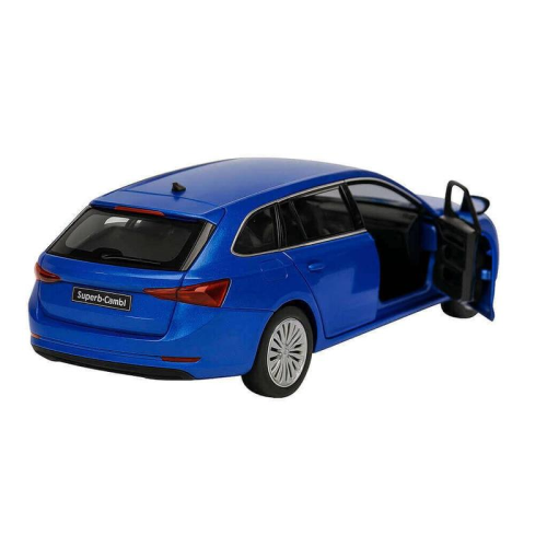 Машинка Автопром Skoda SuperB iV Синяя электро свет звук 14см 68744 фото 2 Машинка Автопром Skoda SuperB iV Синяя электро свет звук 14см 68744 фото 2