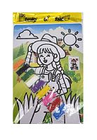 Раскраски Песком А4 Микс дизайнов 9 цветов песка  06529