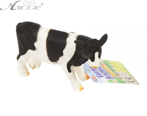 Іграшка силіконова антистрес, корова з чорними плямами 12 см 15723 Іграшка силіконова антистрес, корова з чорними плямами 12 см 15723