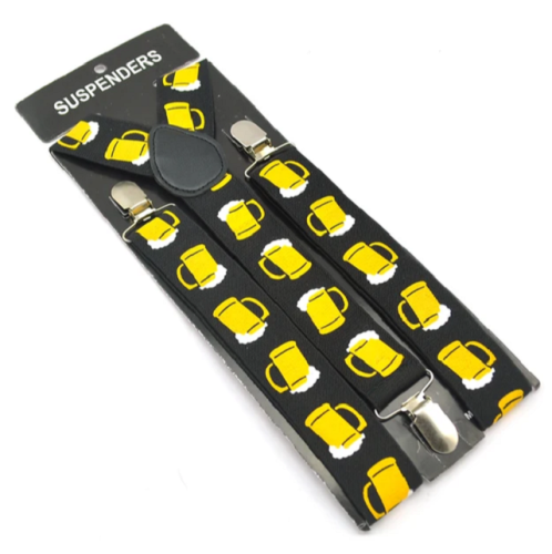 Подтяжки Пивные бокалы на взрослого для любителей пива  12536