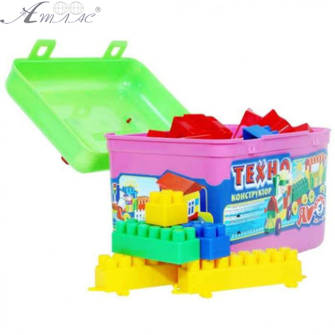 Іграшка пластикова Конструктор у саквояжі 86 шт 1967 Технок Іграшка пластикова Конструктор у саквояжі 86 шт 1967 Технок