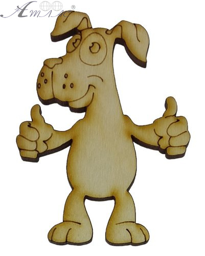 Фигурка фанерная - Песик № 13 все будет хорошо 58 х 80 мм с магнитом AS-4789, В-0325 Фигурка фанерная - Песик № 13 все будет хорошо 58 х 80 мм с магнитом AS-4789, В-0325