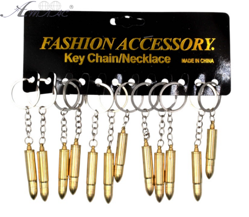 Брелок Пуля металл полая внутри с резьбой 4см 00832 Брелок Пуля металл полая внутри с резьбой 4см 00832