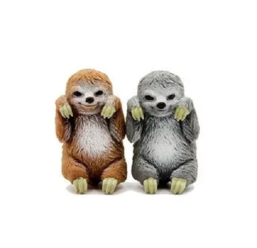 Игрушка Силиконовая тянучка Ленивец коричневый 8см  11097 фото 2