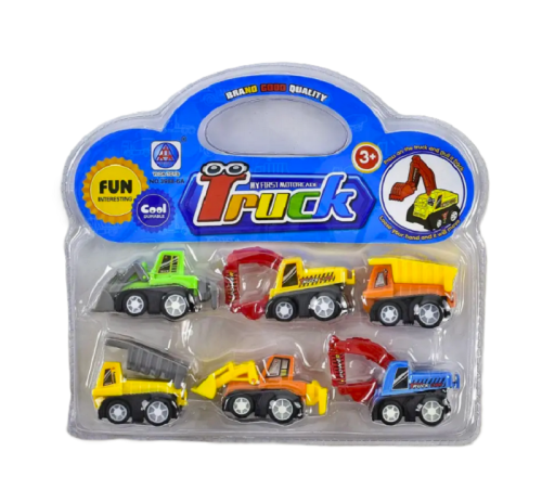Игрушка Набор Строительной техники 6 штук в блистере 4-5см 3988-6А Игрушка Набор Строительной техники 6 штук в блистере 4-5см 3988-6А