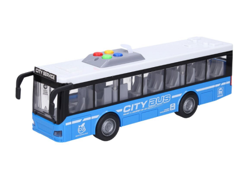 Игрушка Автобус CITY SERIES Синий двери открываются свет звук 28 см RJ5503 фото 2 Игрушка Автобус CITY SERIES Синий двери открываются свет звук 28 см RJ5503 фото 2