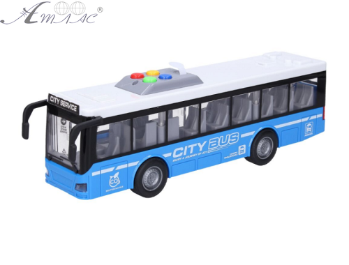 Іграшка Автобус CITY SERIES Синій двері відкриваються світло звук 28 см RJ5503 фото 2 Іграшка Автобус CITY SERIES Синій двері відкриваються світло звук 28 см RJ5503 фото 2