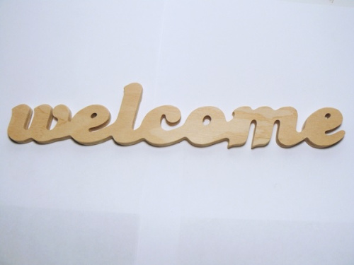 Деревянное Слово "Welcome" 31*16см 0007 Деревянное Слово "Welcome" 31*16см 0007