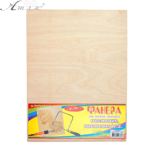 Фанера для выпиливания и выжигания А4 - 3 мм 214 х 283 мм AS-0710 Фанера для выпиливания и выжигания А4 - 3 мм 214 х 283 мм AS-0710