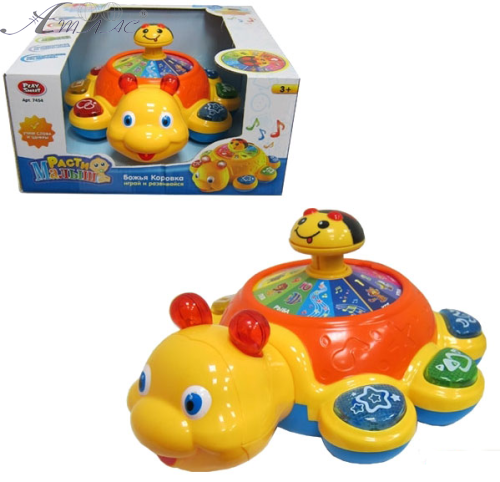 Развивающая игрушка Божья коровка, Песенки, названия животных, Алфавит 7454 Развивающая игрушка Божья коровка, Песенки, названия животных, Алфавит 7454