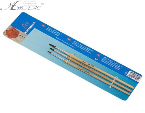 Набор кистей Пони 3 шт A-Plus А-982 Набор кистей Пони 3 шт A-Plus А-982