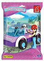 Игрушка Конструктор Мир чудес Мини-автомобиль 56 деталей в пакете  24205