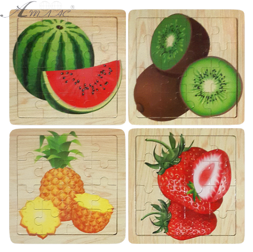 Іграшка Дерев'яна Пазл Фрукти 15 х 15 см TZ 15320 фото 2 Іграшка Дерев'яна Пазл Фрукти 15 х 15 см TZ 15320 фото 2
