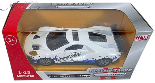 Машинка Крутые Тачки метал 10см белая  43039-5