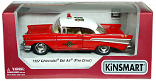 Машинка модель Kinsmart, Chevrolet Bel Air Fire Chief 1957 рік KT5325W