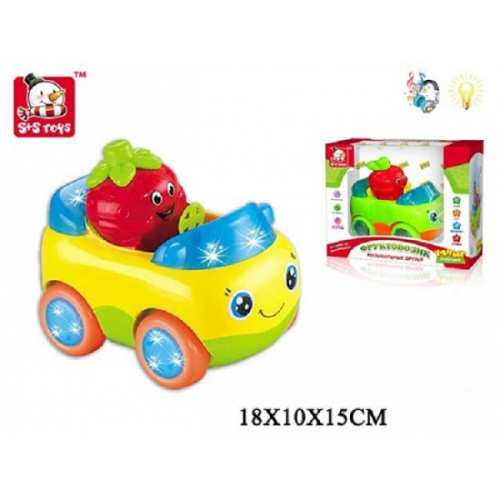 Игрушка Машина фруктовозик 18х10х15 см S+S EC80210R Игрушка Машина фруктовозик 18х10х15 см S+S EC80210R