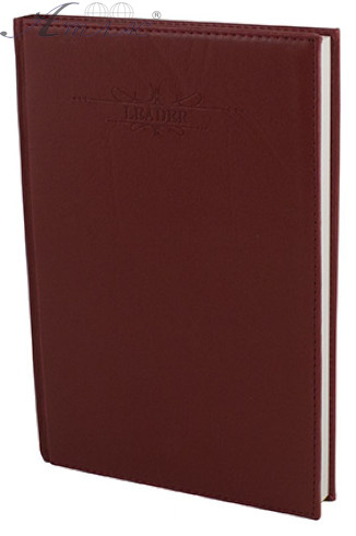 Щоденник недатований А5 Leader шкірзамінник, мікс UK002, 140781,140789, 140780