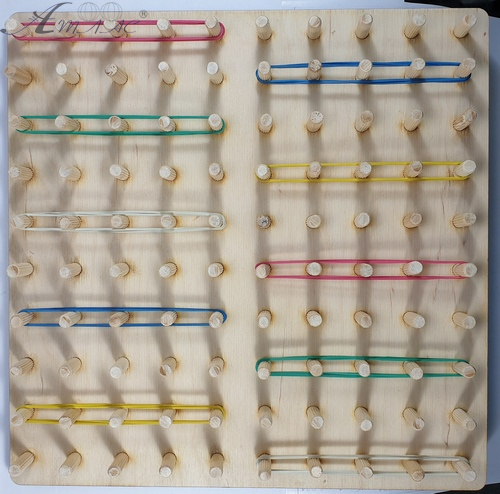 Геоборд или Планшет Математический 30 х 30см - 100 деревянных стоек + 30 резинок AS-7138 Геоборд или Планшет Математический 30 х 30см - 100 деревянных стоек + 30 резинок AS-7138