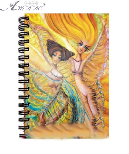 Блокнот-спіраль Мандарин А5 80арк. тверда обкладинка HDN365-A5