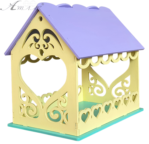 Кормушка окрашенная № 4/2 разноцветная 22 х 16 х 20.5 см AS-4282, F-0239 Кормушка окрашенная № 4/2 разноцветная 22 х 16 х 20.5 см AS-4282, F-0239