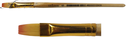 Кисть нейлон Плоская № 6 JO *2342 Кисть нейлон Плоская № 6 JO *2342