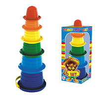 Игрушка Пирамида пластиковая Самбреро 2 11 х 34 см из пасочек  2698