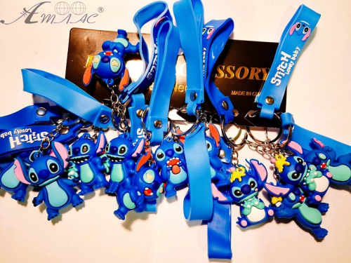 Брелок Стич микс с силиконовым браслетом 6 см 12195 Брелок Стич микс с силиконовым браслетом 6 см 12195