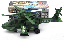 Іграшка Гелікоптер на батарейках, світло, звук 31 см у коробці  8811-3