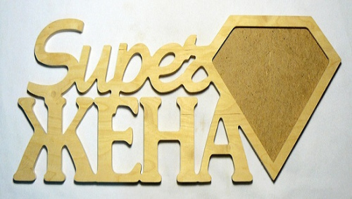 Деревянная Фоторамка "Super Жена" 1фото 0545 Деревянная Фоторамка "Super Жена" 1фото 0545