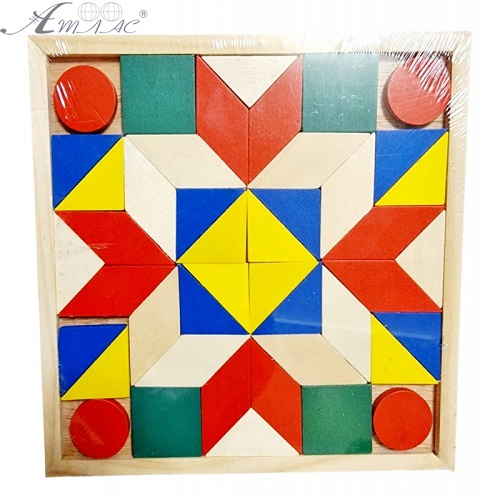 Игрушка Деревянная Рамка-вкладыш геометрические фигуры  5507