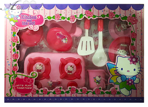 Іграшка Дитяча Кухня Kitchen and tea set 9 предметів LN541I Іграшка Дитяча Кухня Kitchen and tea set 9 предметів LN541I