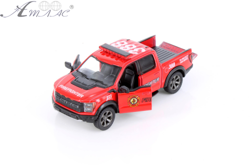 Машинка Kinsmart Ford F-150 Raptor Firefihter 388 пожежна KT5436WPR фото 2 Машинка Kinsmart Ford F-150 Raptor Firefihter 388 пожежна KT5436WPR фото 2