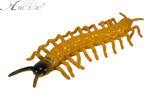 Іграшка силіконова антистрес Сороконіжка жовта 10см 07131 Іграшка силіконова антистрес Сороконіжка жовта 10см 07131