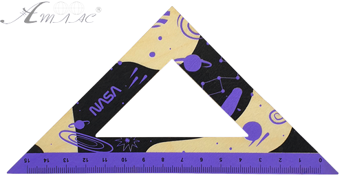 Треугольник деревянный 15см NASA фиолетовый AS-0667 Треугольник деревянный 15см NASA фиолетовый AS-0667
