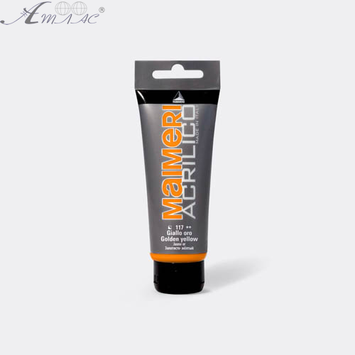 Фарба акрилова Maimeri Acrilico 75 мл Золотисто - жовтий 0916117 Фарба акрилова Maimeri Acrilico 75 мл Золотисто - жовтий 0916117