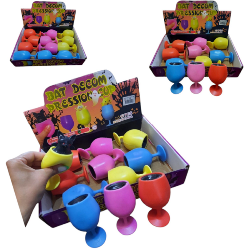 Игрушка прикол Летучая мышь в бокале 8,5 см 6072-20 фото 2 Игрушка прикол Летучая мышь в бокале 8,5 см 6072-20 фото 2
