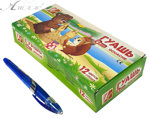 Гуаш набір Луч - Зоо Міні 12 кольорів 15мл (блок-тара) 20С1356-08 фото 2 Гуаш набір Луч - Зоо Міні 12 кольорів 15мл (блок-тара) 20С1356-08 фото 2