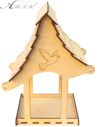 Годівничка фарбована № 10/1 морилка під лаком 22 х 19 х 27 см AS-4311 фото 2 Годівничка фарбована № 10/1 морилка під лаком 22 х 19 х 27 см AS-4311 фото 2